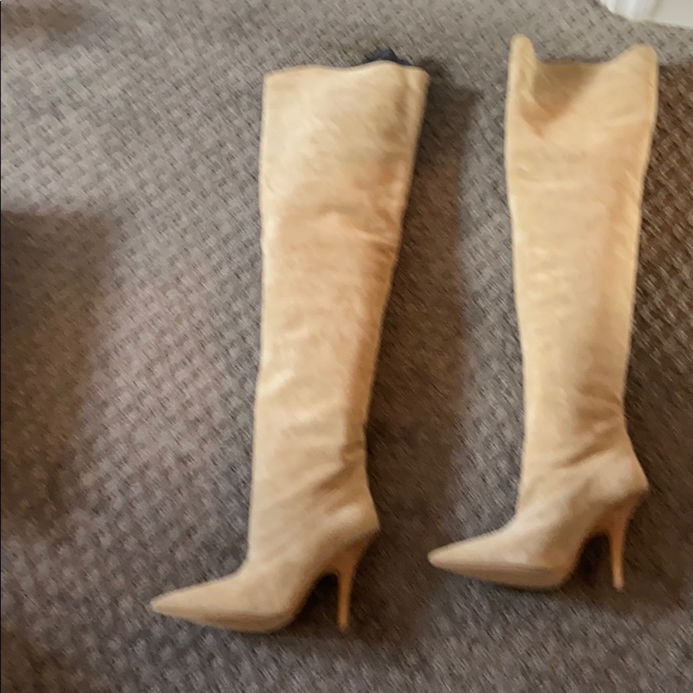 Yeezy 70 Tubular, Thigh-high boots